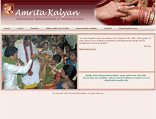 Tablet Screenshot of amritakalyan.com